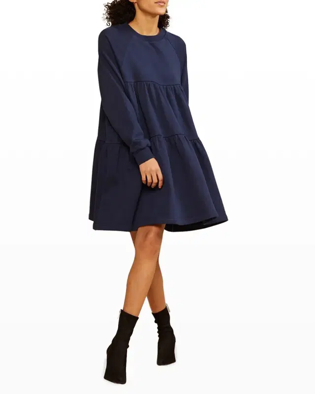 Vail Long-Sleeve Sweatshirt Dress
