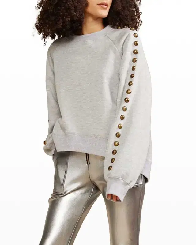 Saturday Studded Sweatshirt
