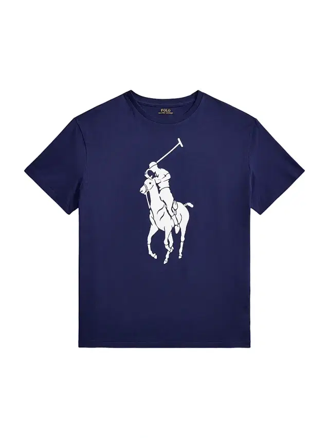 Men's Logo Cotton Crewneck T-Shirt - Cruise Navy
