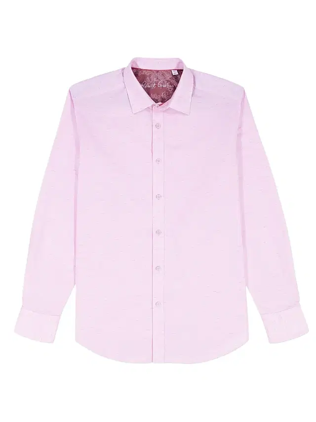 Robert Graham Men's Avondale Chambray Cotton Shirt - Light Pink