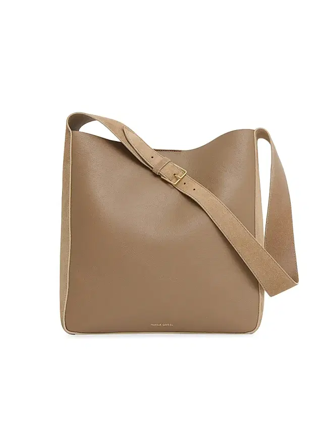 Mansur Gavriel Women's Leather & Suede Box Tote Bag - Anise