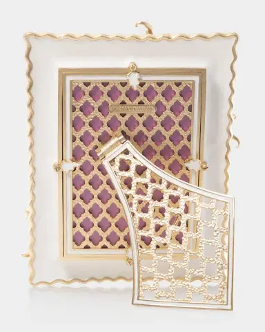 Jay Strongwater Zebra Orchid Frame, 5" x 7" | Thumbnail 2