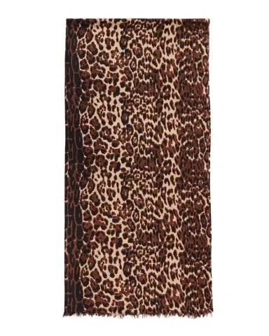 Sofia Cashmere Lightweight Cashmere Leopard-Print Scarf | Thumbnail 1