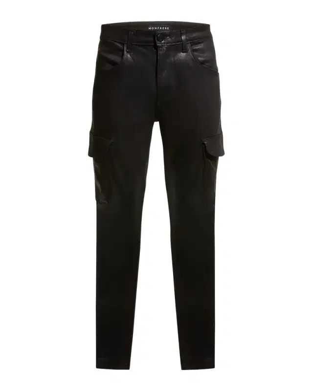 MONFRÈRE Men 's Preston Coated Denim Cargo Pants