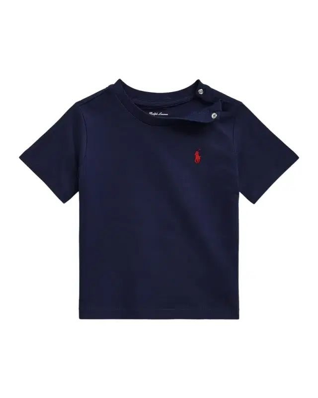 Boy 's Cotton Jersey Crewneck Tee, Size 3-24M