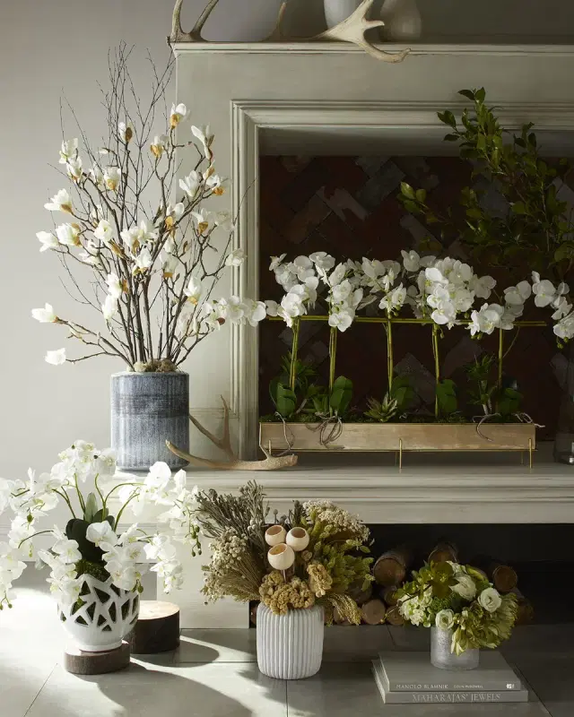 John-Richard Collection Rows Of Orchids Faux-Floral Arrangement