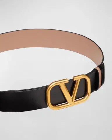 Valentino Garavani VLogo Leather Belt, 40mm | Thumbnail 3 Valentino Garavani VLogo Leather Belt, 40mm | Thumbnail 3
