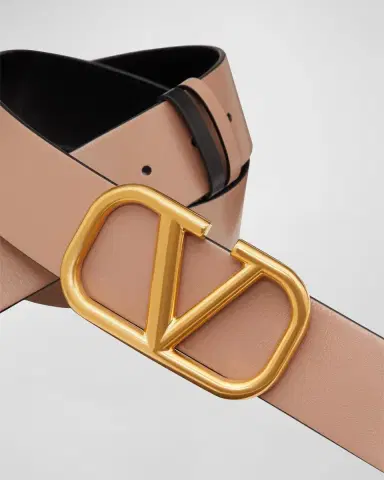 Valentino Garavani VLogo Leather Belt, 40mm | Thumbnail 5 Valentino Garavani VLogo Leather Belt, 40mm | Thumbnail 5