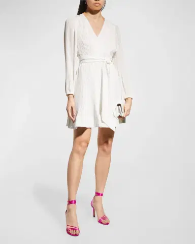 Milly Liv Pleated Fit-&-Flare Dress | Thumbnail 2