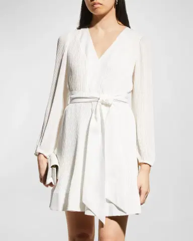 Milly Liv Pleated Fit-&-Flare Dress | Thumbnail 3