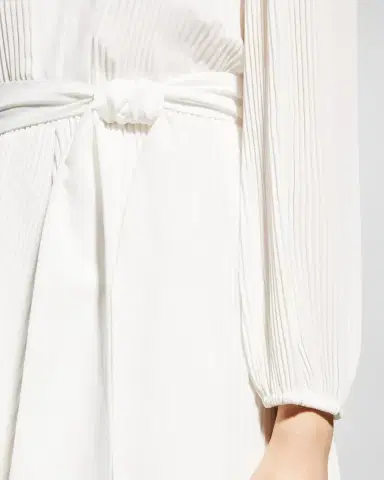 Milly Liv Pleated Fit-&-Flare Dress | Thumbnail 7