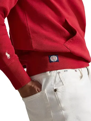 Polo Ralph Lauren Men's Phillies Vintage Fleece Hoodie - Ralph Red | Thumbnail 5