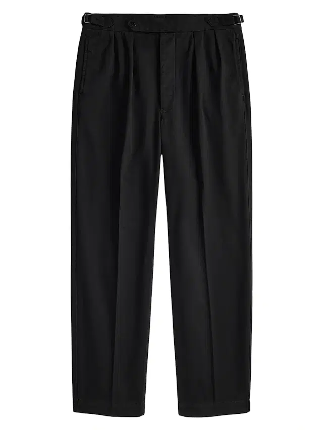 Polo Ralph Lauren Men's Rustic Tab-Waist Pleated-Front Cotton Twill Pants - Polo Black
