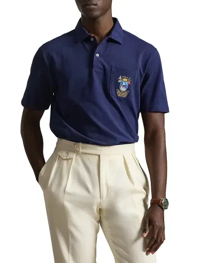 Polo Ralph Lauren Men's Cotton Mesh Short-Sleeve Polo Shirt | Thumbnail 3 Polo Ralph Lauren Men's Cotton Mesh Short-Sleeve Polo Shirt | Thumbnail 3