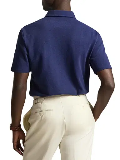 Polo Ralph Lauren Men's Cotton Mesh Short-Sleeve Polo Shirt | Thumbnail 4 Polo Ralph Lauren Men's Cotton Mesh Short-Sleeve Polo Shirt | Thumbnail 4
