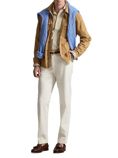 Polo Ralph Lauren Men's Check Cotton Poplin Shirt - Coastal Beige White - Size XXL | Thumbnail 2 Polo Ralph Lauren Men's Check Cotton Poplin Shirt - Coastal Beige White - Size XXL | Thumbnail 2