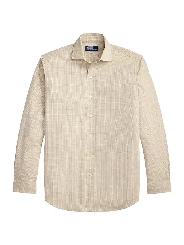 Polo Ralph Lauren Men's Check Cotton Poplin Shirt - Coastal Beige White