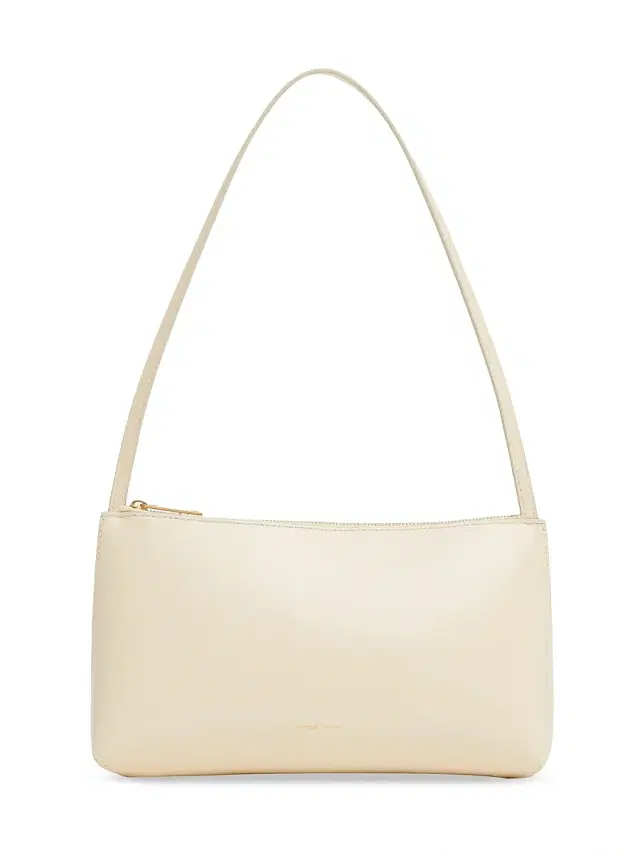Mansur Gavriel Women's Gaia Leather Shoulder Bag - Crema Ebony