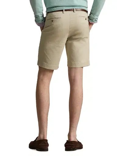Polo Ralph Lauren Men's Stretch-Cotton Twill Shorts - Classic Stone | Thumbnail 4 Polo Ralph Lauren Men's Stretch-Cotton Twill Shorts - Classic Stone | Thumbnail 4