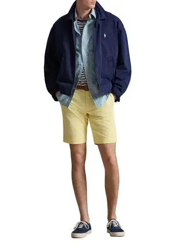 Polo Ralph Lauren Men's Stretch-Cotton Twill Shorts - T Bird Yellow - Size 40 | Thumbnail 2 Polo Ralph Lauren Men's Stretch-Cotton Twill Shorts - T Bird Yellow - Size 40 | Thumbnail 2