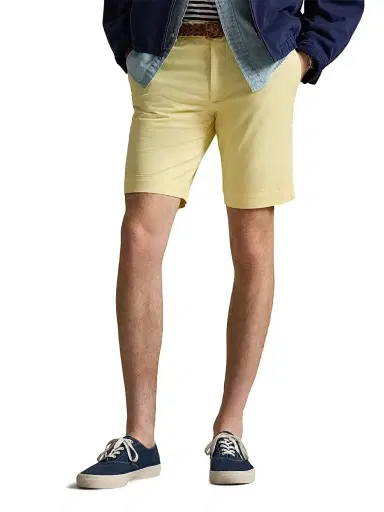 Polo Ralph Lauren Men's Stretch-Cotton Twill Shorts - T Bird Yellow - Size 40 | Thumbnail 3 Polo Ralph Lauren Men's Stretch-Cotton Twill Shorts - T Bird Yellow - Size 40 | Thumbnail 3