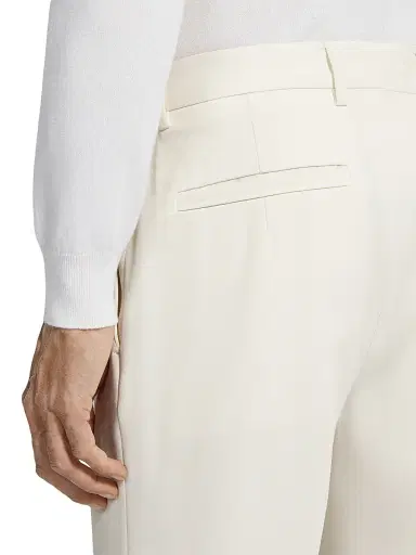 Zegna Men's Cotton and Wool Pants | Thumbnail 5 Zegna Men's Cotton and Wool Pants | Thumbnail 5
