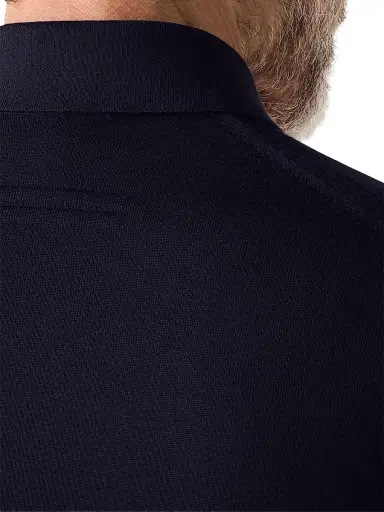 Zegna Men's 15milmil15 Wool Polo Shirt | Thumbnail 4