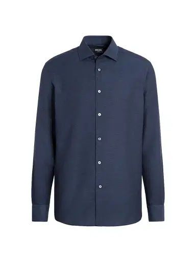 Zegna Men's Cashco Shirt | Thumbnail 1 Zegna Men's Cashco Shirt | Thumbnail 1