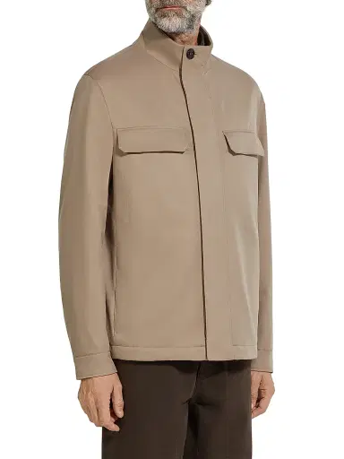 Zegna Men's Motorin 125CC Microfiber Field Jacket | Thumbnail 2