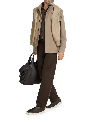 Zegna Men's Motorin 125CC Microfiber Field Jacket | Thumbnail 5
