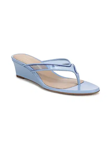 Veronica Beard Women's Clea 45MM Suede Wedge Sandals - Blue Jay - Size 10 | Thumbnail 2 Veronica Beard Women's Clea 45MM Suede Wedge Sandals - Blue Jay - Size 10 | Thumbnail 2