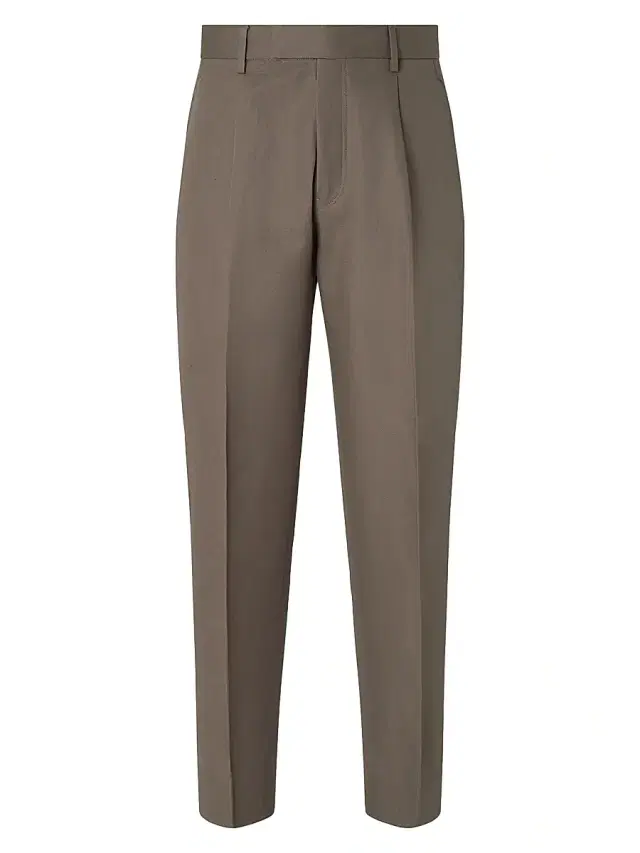 ZEGNA Men's Cotton and Linen Pants - Dark Taupe