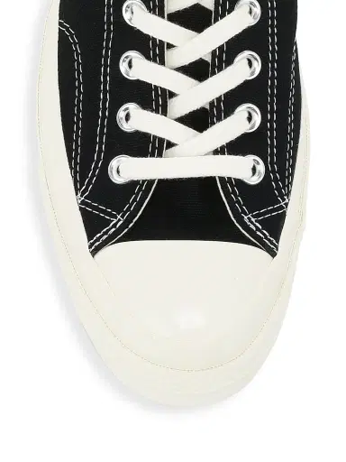 Comme des Garçons PLAY CdG PLAY x Converse Men's Chuck Taylor All Star One Heart Low-Top Sneakers - Beige - Size 12 | Thumbnail 4