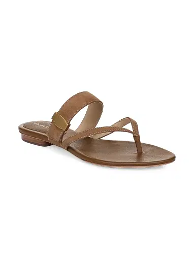 Veronica Beard Women's Salva Dash Leather Sandals - Chestnut - Size 11 | Thumbnail 2 Veronica Beard Women's Salva Dash Leather Sandals - Chestnut - Size 11 | Thumbnail 2