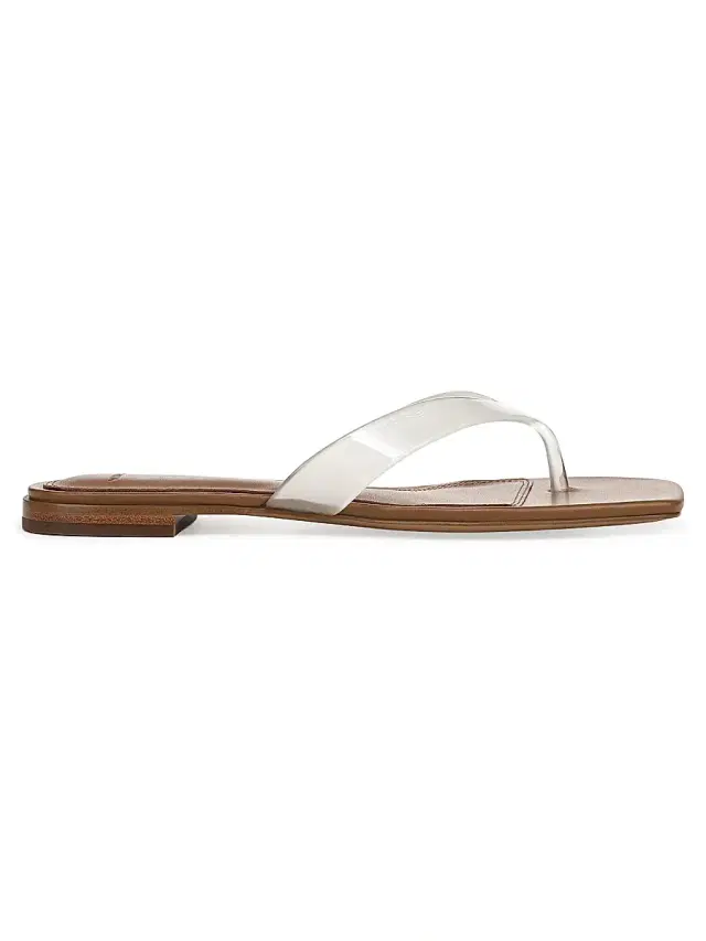 Vince Women's San Juan Jelly Strap Thong Sandals - Clear