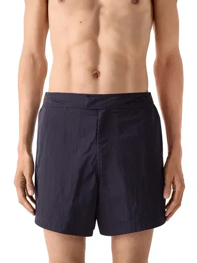 Zegna Men's 232 Road Brand Mark Rio Swim Trunks - Navy Blue - Size XXL | Thumbnail 2 Zegna Men's 232 Road Brand Mark Rio Swim Trunks - Navy Blue - Size XXL | Thumbnail 2