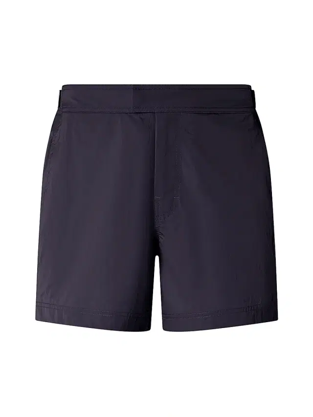 ZEGNA Men's 232 Road Brand Mark Rio Swim Trunks - Navy Blue