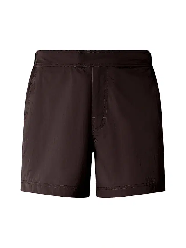ZEGNA Men's 232 Road Brand Mark Rio Swim Trunks - Dark Brown