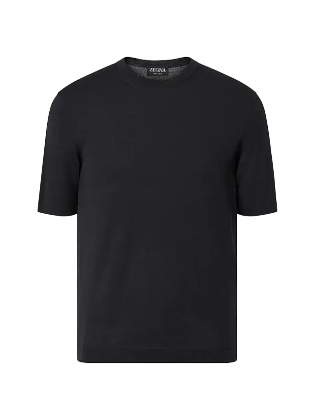 ZEGNA Men's 15milmil15 Wool T-Shirt - Black