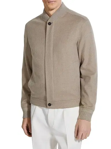 Zegna Men's Oasi Cashmere Elements Blouson Jacket | Thumbnail 2 Zegna Men's Oasi Cashmere Elements Blouson Jacket | Thumbnail 2