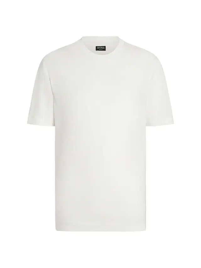 ZEGNA Men's Oasi Lino T-Shirt - White