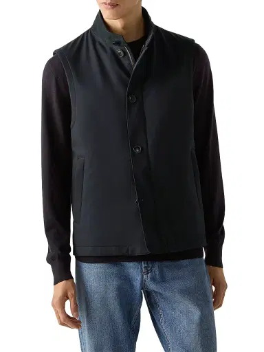 Zegna Men's Microfiber Motorin 50CC Vest | Thumbnail 2