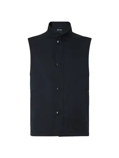 Zegna Men's Microfiber Motorin 50CC Vest | Thumbnail 1
