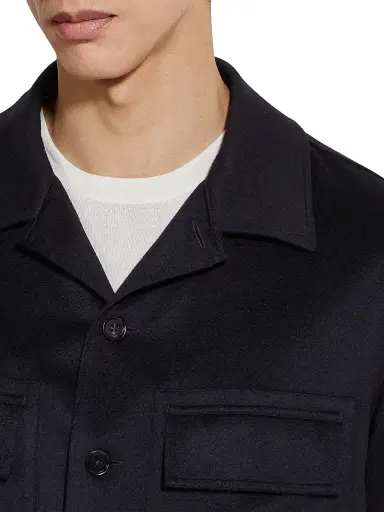 Zegna Men's Oasi Cashmere Alba Overshirt | Thumbnail 4 Zegna Men's Oasi Cashmere Alba Overshirt | Thumbnail 4