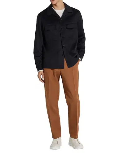 Zegna Men's Oasi Cashmere Alba Overshirt | Thumbnail 5 Zegna Men's Oasi Cashmere Alba Overshirt | Thumbnail 5