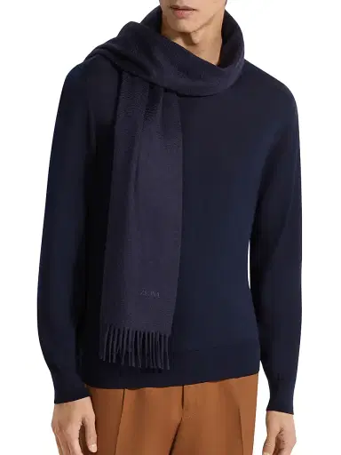 Zegna Men's Oasi Cashmere Scarf | Thumbnail 3 Zegna Men's Oasi Cashmere Scarf | Thumbnail 3