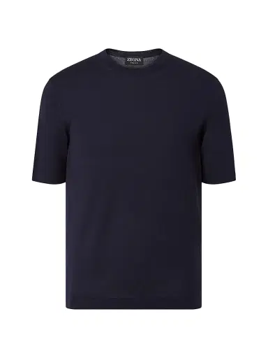Zegna Men's 15milmil15 Wool T-Shirt | Thumbnail 1 Zegna Men's 15milmil15 Wool T-Shirt | Thumbnail 1