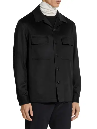 Zegna Men's Oasi Cashmere Alba Overshirt | Thumbnail 2 Zegna Men's Oasi Cashmere Alba Overshirt | Thumbnail 2