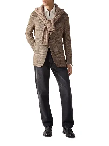 Zegna Men's Silk, Linen and Cotton Shirt - White Melange - Size XXXL | Thumbnail 5