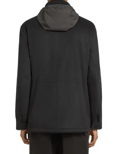 Zegna Men's Oasi Cashmere Elements Vetta Overjacket - Black - Size 48 | Thumbnail 3 Zegna Men's Oasi Cashmere Elements Vetta Overjacket - Black - Size 48 | Thumbnail 3